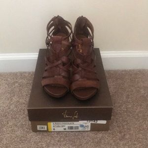 Franco Sarto A-Rizzo Leather Strappy Sandals